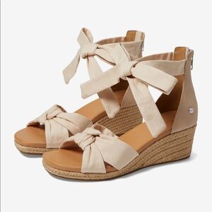Ugg bow wedge sandals